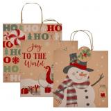 New Set of 3 Christmas Gift Bags 11X11in