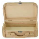 New 9" Wooden Box with Carry