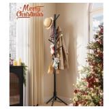 New Solid Wood Coat Rack Free Standing Coat