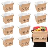 New 10 Pack Insulated Shipping Boxes Box