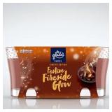 New Glade Festive Fireside Glow Candle Twin Pa