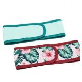 New  2 pack Adjustable Plush Spa Headbands