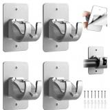 New 6 PCS Curtain Rod Holder No Drill - Self