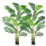 New 7ft 2-Pack Artificial Areca Palm Plant