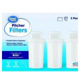 New Great Value Replacement Pitcher Filter 3 Pack