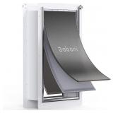 New $289 Baboni 3-Flap Pet Door for Wall, Steel