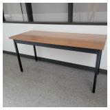 Modern Office Desk with Black Frame 5