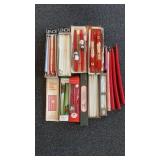 Candle Lot - Tapered Candles & Christmas Candles