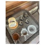 3 - ASHTRAYS & 2 SETS OF COASTERS