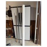 2 - METAL T-POST & 6ï¿½LONG - 4" SCH-40 PVC PIPE