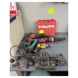 Misc. hand tools x 10.  Hilti, saws, planer, vibro