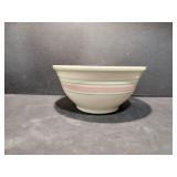 Vintage McCoy Pink and blue Stripe Mixing Bowl