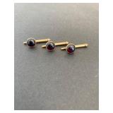 Maroon Shirt Studs