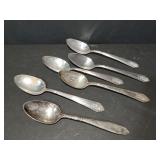 6 Vintage Serving spoons