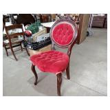 Vintage royal red chair