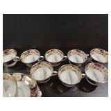 Salisbury China cups Bowl plates and creamer