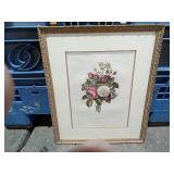 Framed picture of flowers roses