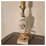 Small Vintage Floral Lamp