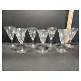 7- Sherry Wine Glasses