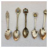 5 Souvenir Spoons