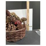 Decorative Pinecone Basket