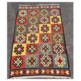 MASSIVE 150x94" Turkish Kilim Rug Awesome