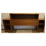 Teak queen headboard 82x37x11"