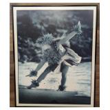 Randy J Braun signed Hula art print 17x21"