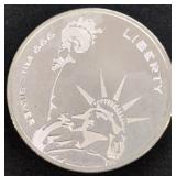 1 troy ounce .999 silver coin