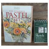 Complete pastel set & sketch book