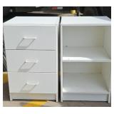 30x18x18" white shelf & dresser