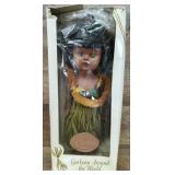 Vintage Gorham hula doll in original box 11"