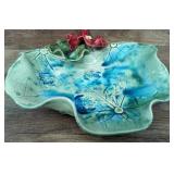 Hawaiian Pottery honu bowl signed 10x11"