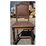 Black Forest style antique chair 36" back