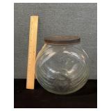 Antique 1924 Hoosier Cabinet Sugar Jar Tin Lid
