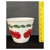 Hazel Atlas Milk Glass Apple Mixing Bowl