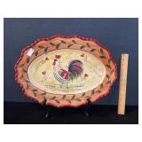 Rooster Turkey Platter Heartfelt Collec. Dillards