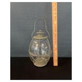 Antique Round Belly Candle Lantern RARE