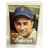 1952 Topps #104 Don Kolloway Detroit Tigers