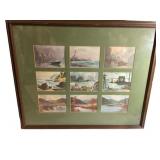 Collection of Framed Art Paintings Featuring Coast