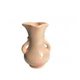 Elegant Pink Ceramic Vase with Dual Handles - Arti