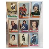 1974-75 NHL Hockey Cards Collection - Lot of 9 fea