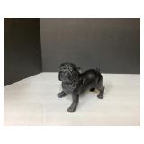 Elegant Black Bulldog Statue - Animal Figurine Hom