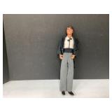 Vintage Ken Doll in Black Suit with Striped Pants