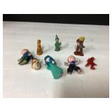 Vintage Small Figurines Set - Snow White & 7 Dwarf