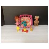 Vintage Sunshine Family Doll Set with Accessories