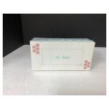 Mi Bebe White Box with Pink and Blue Floral Design