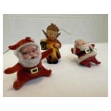 Kurt S. Adler Ceramic and Santa Claus Christmas Or