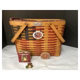 Longaberger 25th Anniversary Friendship Basket wit