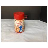 Vintage Aladdin Cracker Jack Red and White Thermos